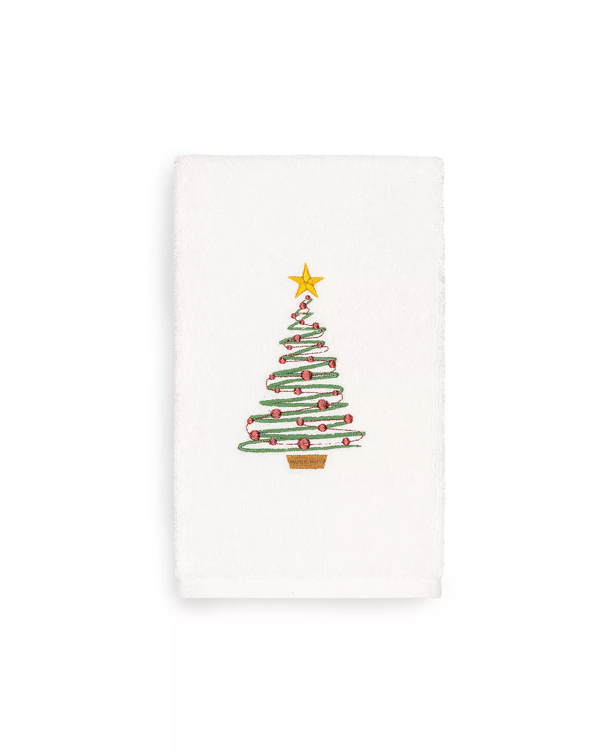 Linum Home Christmas Tree 100% Turkish Cotton Hand Towel - Image 3