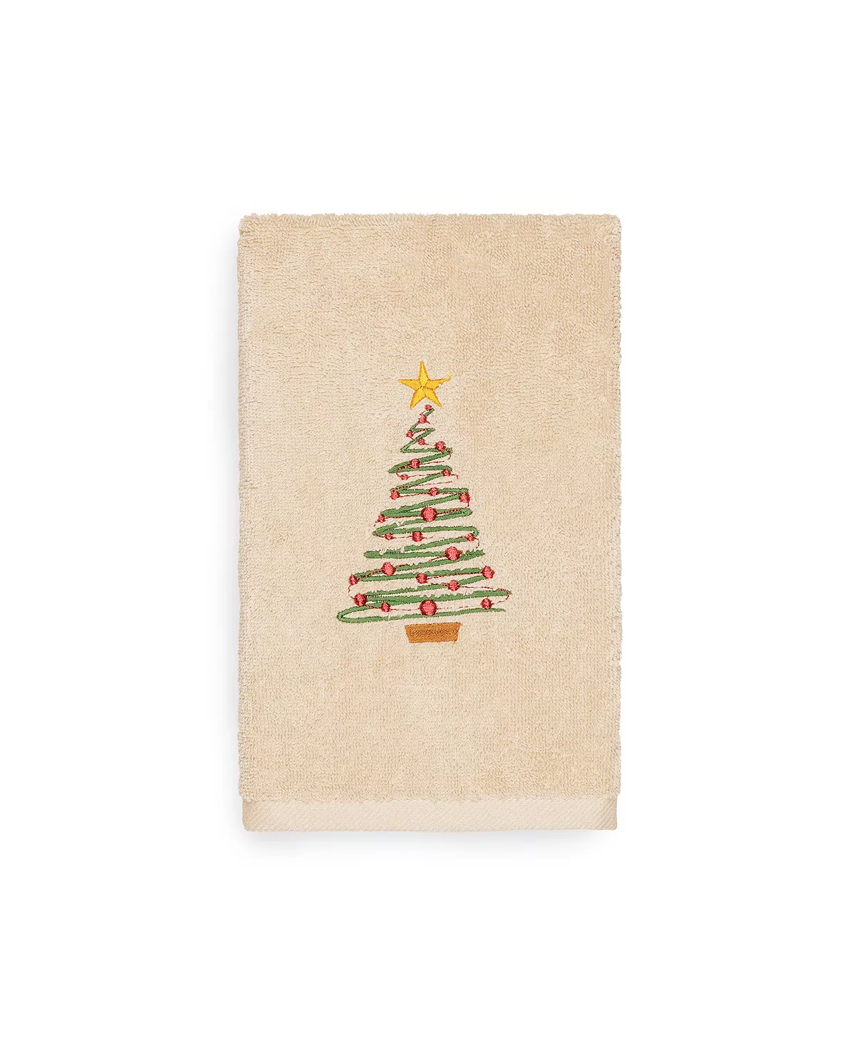 Linum Home Christmas Tree 100% Turkish Cotton Hand Towel - Image 5