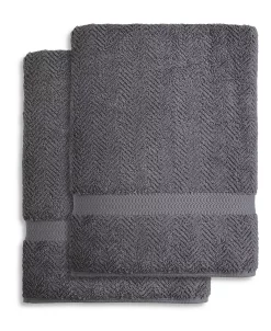 Linum Home Rringbone 2-Pc. Bath Sheet Set