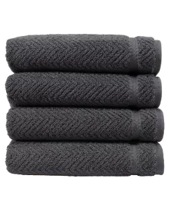 Linum Home Rringbone 4-Pc. Hand Towel Set