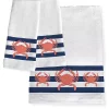 Laural Home Crab Stripe Bath Towel