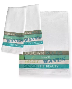 Laural Home Ocean Rules Bath Towel