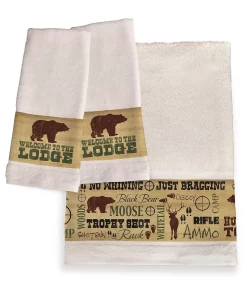 Laural Home Welcome To The Lodge Bath Towel