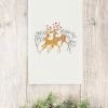 Linum Home Christmas Deer 100% Turkish Cotton Hand Towel
