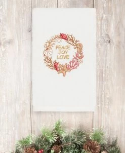 Linum Home Christmas Peace 100% Turkish Cotton Hand Towel