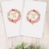 Linum Home Christmas Peace 100% Turkish Cotton 2-Pc. Hand Towel Set