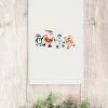 Linum Home Christmas Skating Party 100% Turkish Cotton Hand Towel