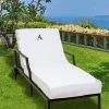 Linum Home Personalized 100% Turkish Cotton Chaise Lounge Cover
