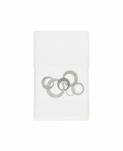 Linum Home Turkish Cotton Annabelle Embellished Hand Towel