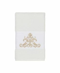 Linum Home Turkish Cotton Scarlet Embellished Hand Towel