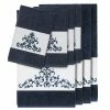 Linum Home Turkish Cotton Scarlet 8-Pc. Embellished Towel Set