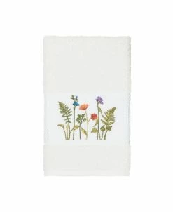Linum Home Turkish Cotton Serenity Embellished Hand Towel