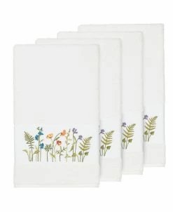 Linum Home Turkish Cotton Serenity 4-Pc. Embellished Bath Towel Set