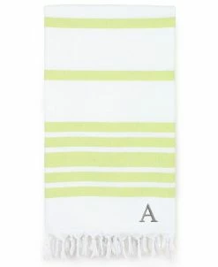 Linum Home Personalized Herringbone Pestemal Beach Towel