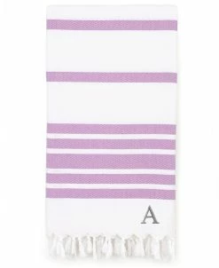 Linum Home Personalized Herringbone Pestemal Beach Towel