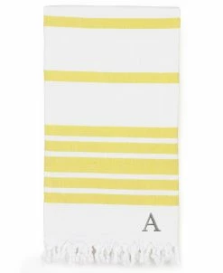 Linum Home Personalized Herringbone Pestemal Beach Towel