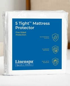 Linenspa 5Tight Five-Sided Mattress Protector, Twin