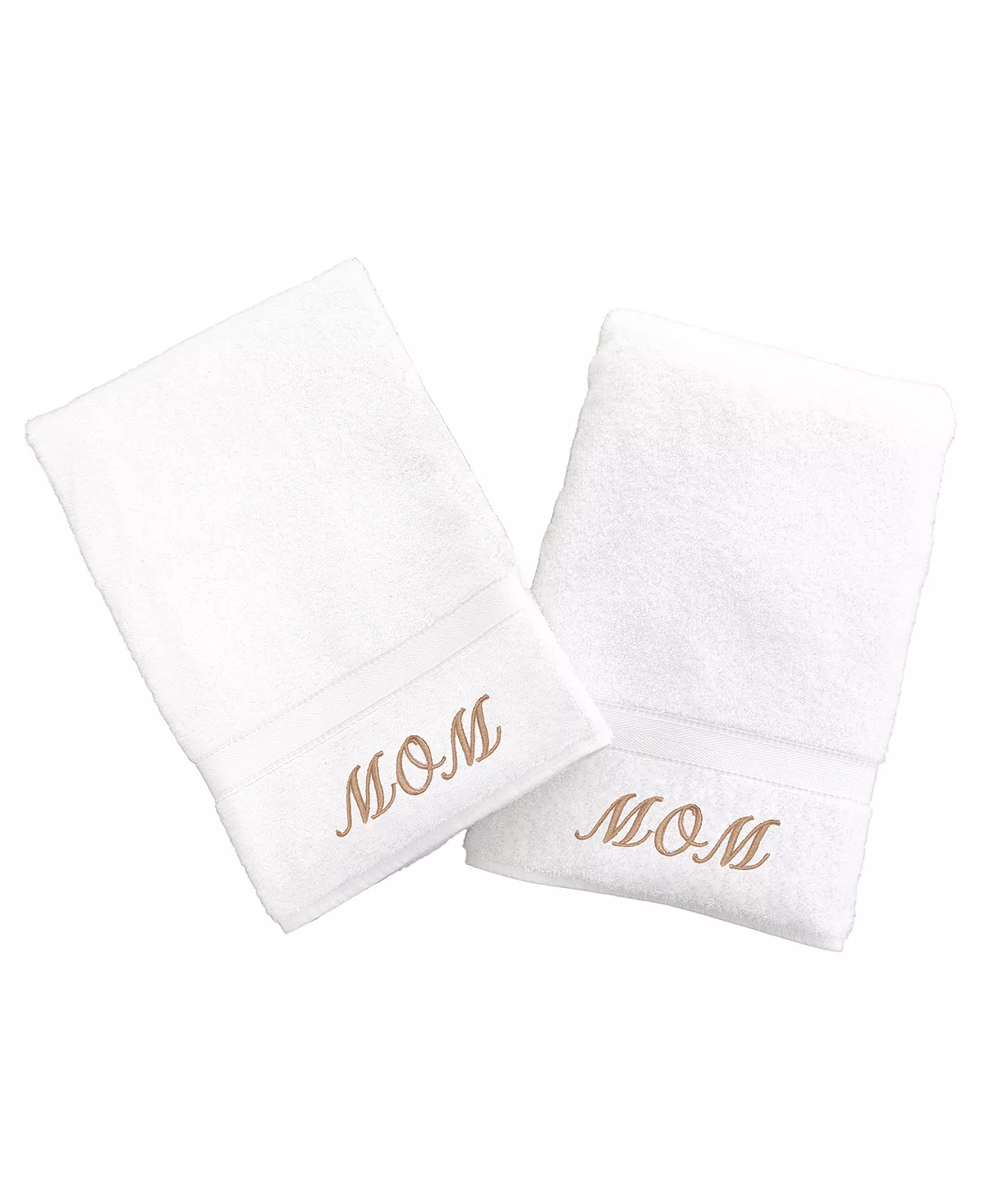 Linum Home 100% Turkish Cotton Mom 2-Pc. Hand Towel Set - Image 2