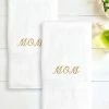 Linum Home 100% Turkish Cotton Mom 2-Pc. Hand Towel Set