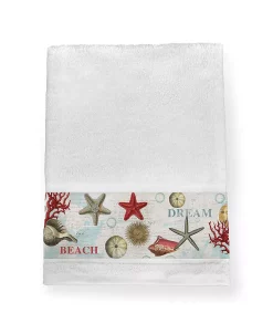 Laural Home Dream Beach Shells Bath Towel