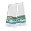 Laural Home Ocean Rules 2-Pc.Hand Towel Set