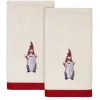 Avanti Christmas Gnomes Fingertip Towels, 2 Piece
