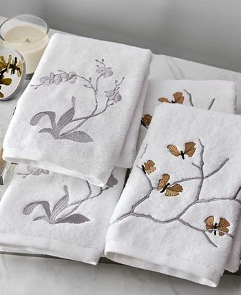 Michael Aram Butterfly Gingko Embroidered Towel Set, 2 Pieces - Image 2