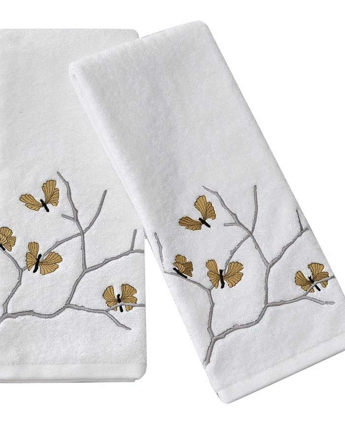 Michael Aram Butterfly Gingko Embroidered Towel Set, 2 Pieces