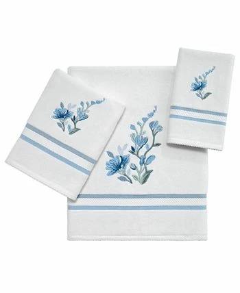 Avanti Garden View Cotton Embroidered Bath Towel 2 Avanti Garden View Cotton Embroidered Bath Towel - Image 2