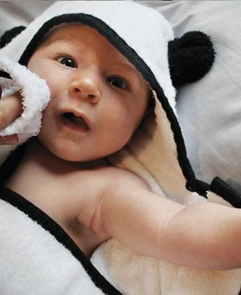 BedVoyage Panda Baby Viscose From Bamboo Bath Essentials, 8pc Baby Gift Set - Image 5