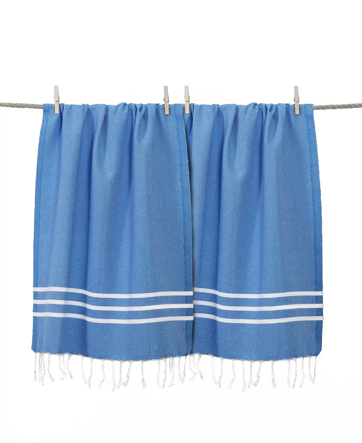 Linum Home Textiles Alara Pestemal Pack Of 2 100% Turkish Cotton Beach Towel - Image 5
