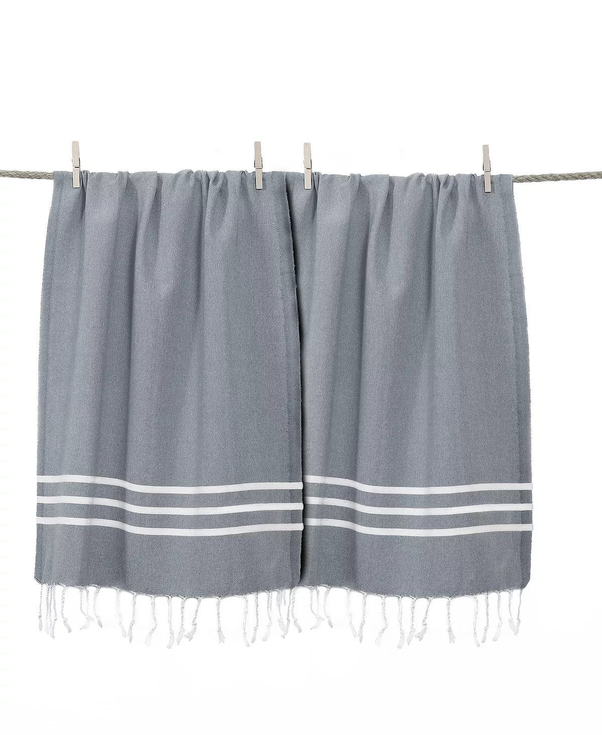 Linum Home Textiles Alara Pestemal Pack Of 2 100% Turkish Cotton Beach Towel - Image 6