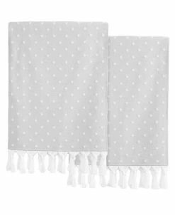 Linum Home Textiles Ephesus Pestemal Pack Of 2 100% Turkish Cotton Beach Towel