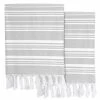 Linum Home Textiles Ephesus Pestemal Pack Of 2 100% Turkish Cotton Beach Towel