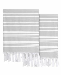 Linum Home Textiles Ephesus Pestemal Pack Of 2 100% Turkish Cotton Beach Towel