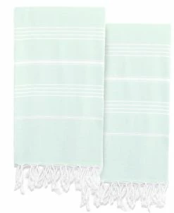 Linum Home Textiles Lucky Pestemal Pack Of 2 100% Turkish Cotton Beach Towel