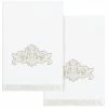 Linum Home Textiles Turkish Cotton May Embellished Bath Towel Set, 2 Piece