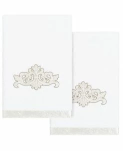 Linum Home Textiles Turkish Cotton May Embellished Bath Towel Set, 2 Piece