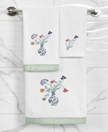 Linum Home Textiles Turkish Cotton Stella Embellished Towel Set, 3 Piece - Image 5