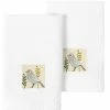 Linum Home Textiles Turkish Cotton Belinda Embellished Fingertip Towel Set, 2 Piece