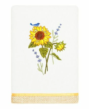 Linum Home Textiles Turkish Cotton Girasol Embellished Towel Set, 3 Piece - Image 3