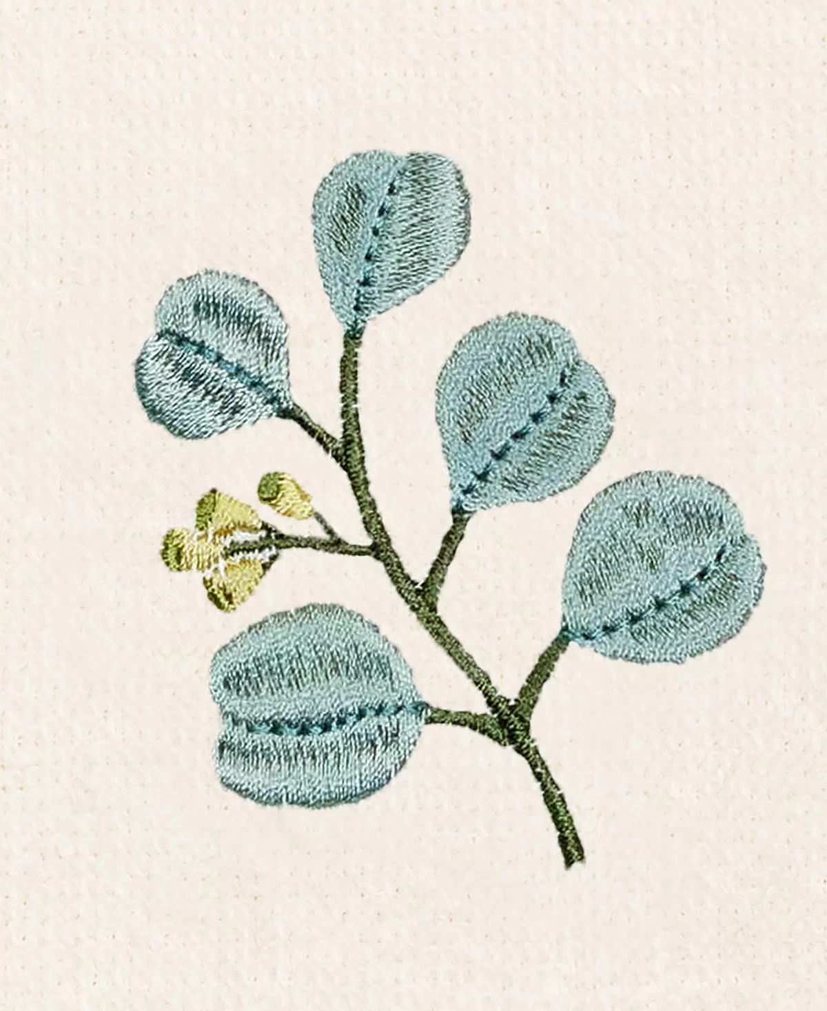 Linum Home Textiles Turkish Cotton Botanica Embellished Fingertip Towel Set, 2 Piece - Image 5