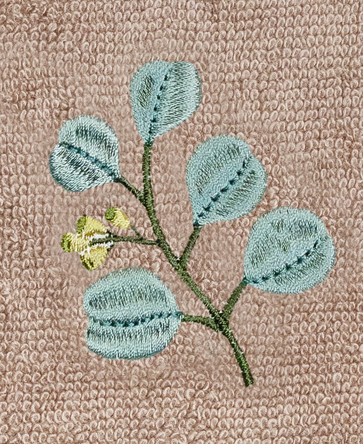 Linum Home Textiles Turkish Cotton Botanica Embellished Towel Set, 3 Piece - Image 9