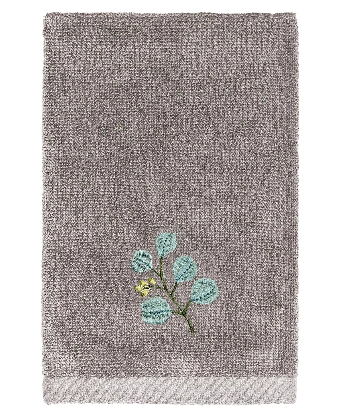 Linum Home Textiles Turkish Cotton Botanica Embellished Fingertip Towel Set, 2 Piece - Image 11