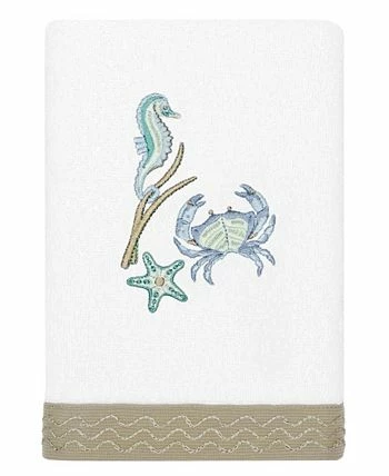 Linum Home Textiles Turkish Cotton Aaron Embellished Towel Set, 4 Piece - Image 3