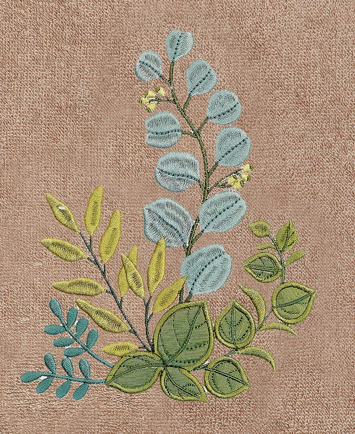 Linum Home Textiles Turkish Cotton Botanica Embellished Towel Set, 4 Piece - Image 8