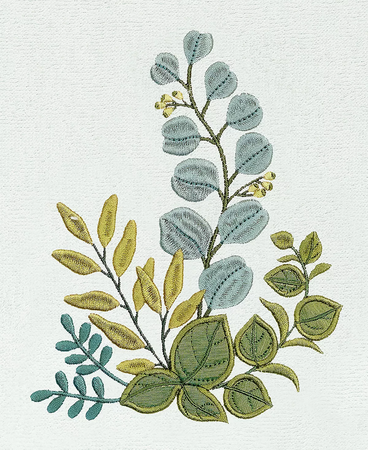 Linum Home Textiles Turkish Cotton Botanica Embellished Towel Set, 4 Piece - Image 10