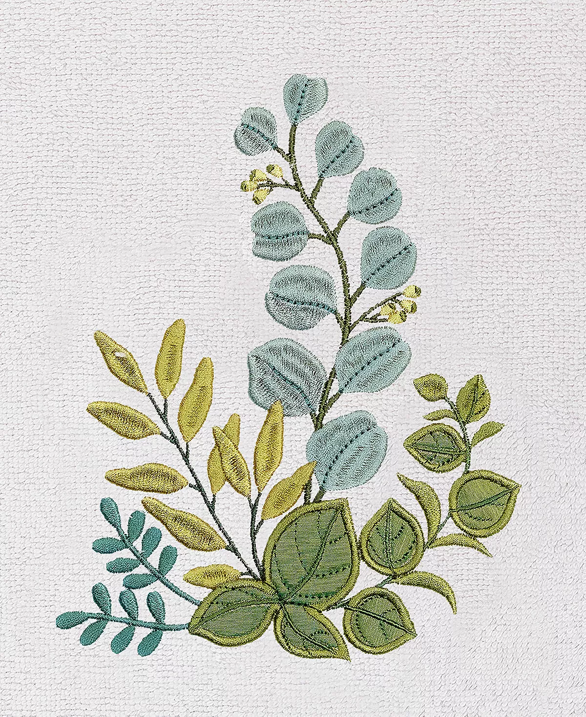 Linum Home Textiles Turkish Cotton Botanica Embellished Towel Set, 4 Piece - Image 12