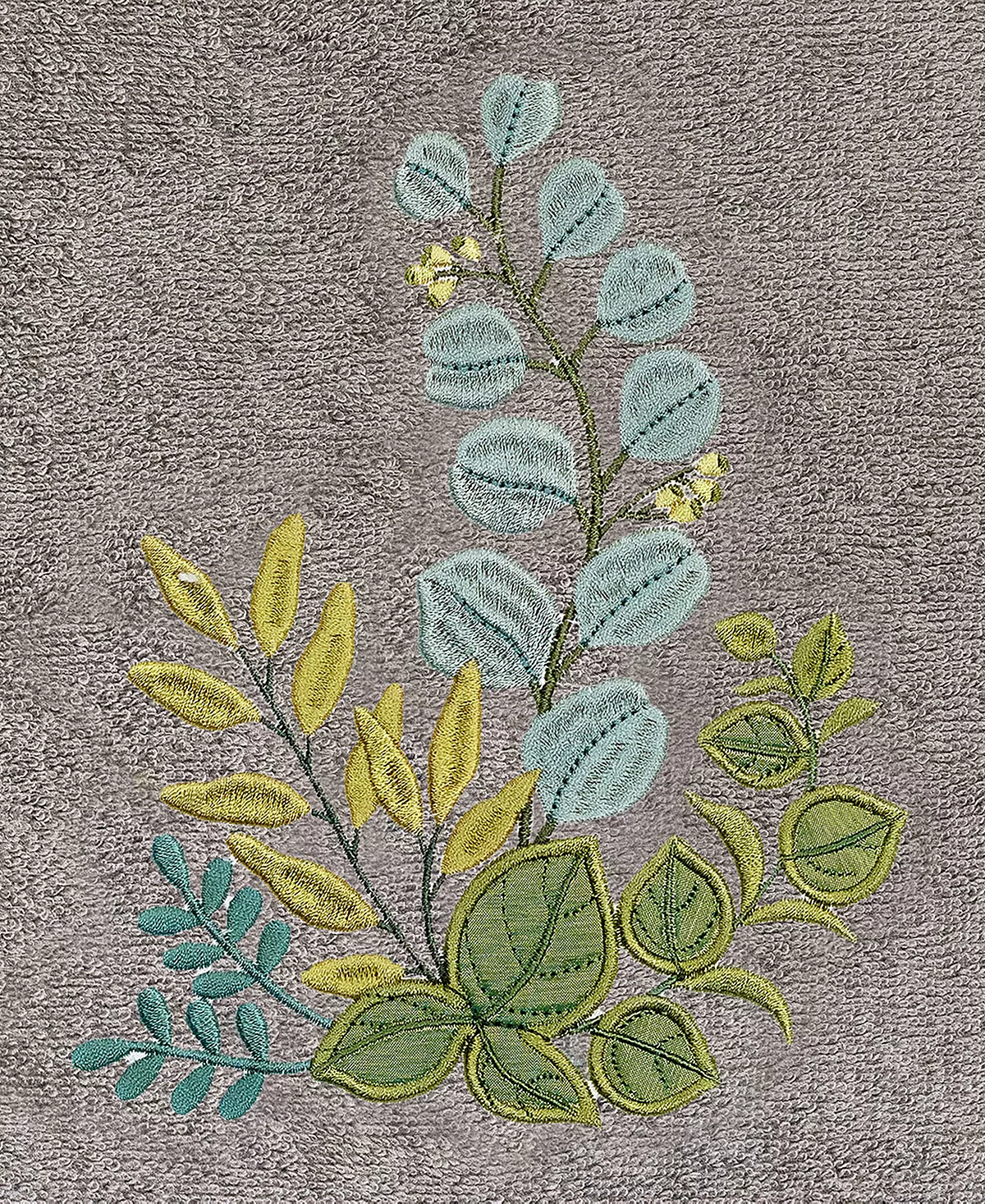 Linum Home Textiles Turkish Cotton Botanica Embellished Towel Set, 4 Piece - Image 13