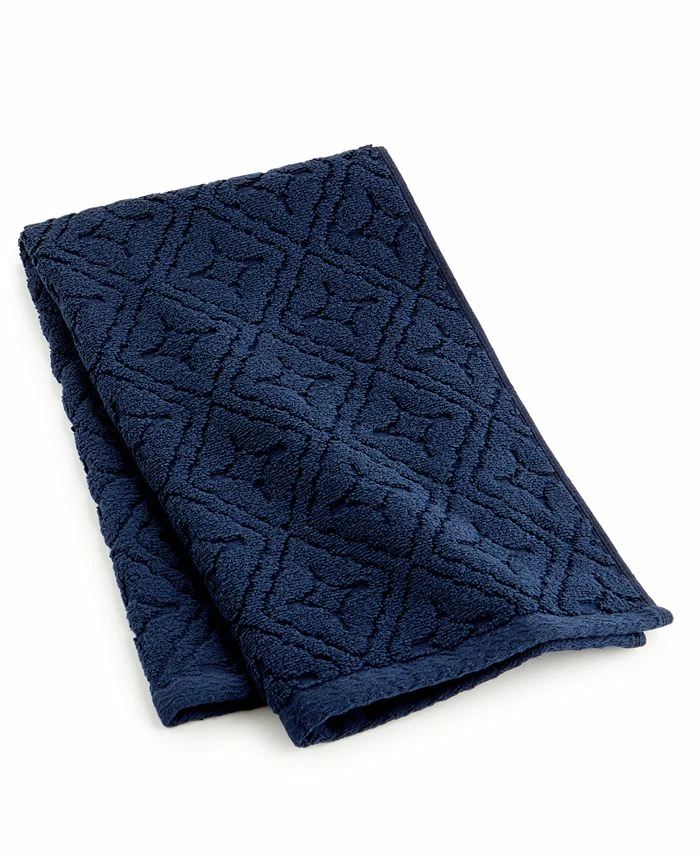 Hotel Collection Micro Cotton Sculpted Tonal Tile Hand Towel, 16 X 30, Created For Macy's